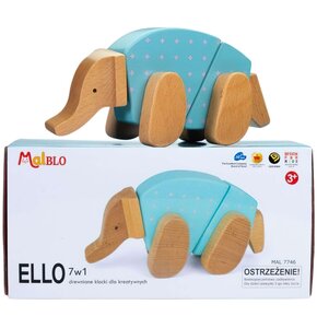 Klocki drewniane MALBLO Eco Ello 7w1 MAL7746