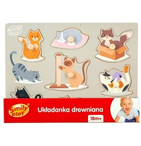 Układanka SMILY PLAY Kotki SPW83810 (7 elementów)