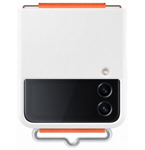 Etui SAMSUNG Silicone Cover z paskiem do Samsung Galaxy Z Flip 4 Biały
