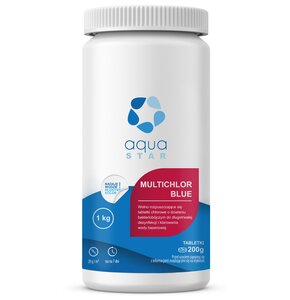 Chlor do basenu AQUASTAR Multichlor Blue 1kg