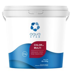 Chlor do basenu AQUASTAR Chlortix Multi 3 kg