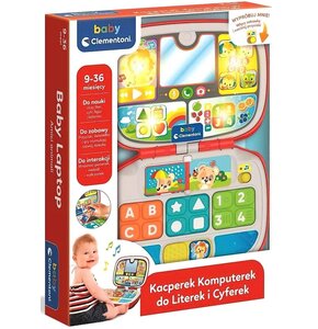 Zabawka laptop edukacyjny CLEMENTONI Baby Kacperek Komputerek do Literek i Cyferek C50716