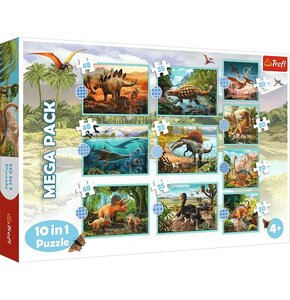 Puzzle TREFL Poznaj wszystkie dinozaury 10w1 90390 (329 elementów)
