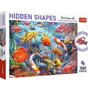 Puzzle TREFL Hidden Shapes Podwodne życie 10676 (1060 elementów)