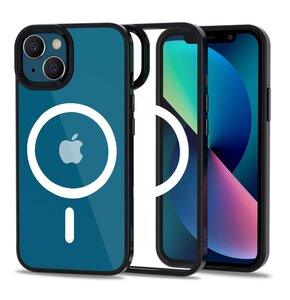 Etui TECH-PROTECT MagMat MagSafe do Apple iPhone 13 Czarno-Przezroczysty