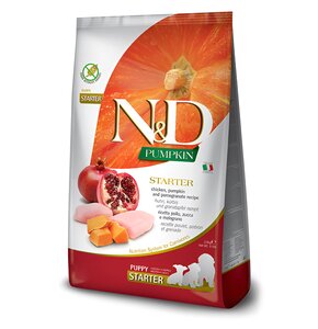 Karma dla psa FARMINA N&D Kurczak z dynią i owocem granatu Starter 2.5 kg