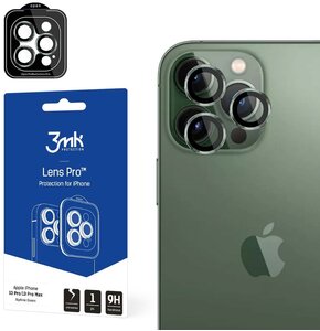 Szkło hartowane na obiektyw 3MK Lens Protection Pro do Apple iPhone 13 Pro/13 Pro Max Zielony