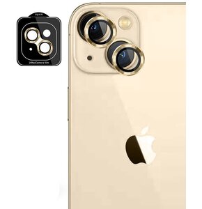Szkło hartowane na obiektyw 3MK Lens Protection Pro do Apple iPhone 14 Plus Złoty