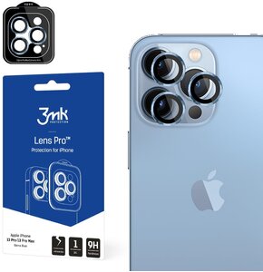 Szkło hartowane na obiektyw 3MK Lens Protection Pro do Apple iPhone 13 Pro/13 Pro Max Niebieski
