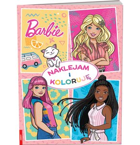 Kolorowanka Barbie Naklejam i koloruję NAK-1103