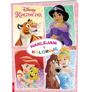 Kolorowanka Disney Księżniczka Naklejam i koloruję NAK-9106