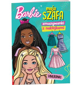 Kolorowanka Barbie Moja szafa Zmazywanki z naklejkami SSN-1102