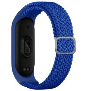 Pasek BELINE Textile do Xiaomi Mi Band 3/4 Niebieski
