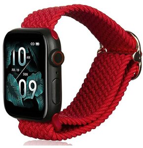 Pasek BELINE Textile do Apple Watch 2/3/4/5/6/7/8/SE/SE 2 (38/40/41mm) Czerwony