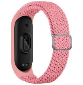 Pasek BELINE Textile do Xiaomi Mi Band 3/4 Różowy