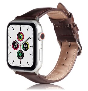 Pasek BELINE Leather do Apple Watch 2/3/4/5/6/7/SE/SE 2 (38/40/41mm) Brązowy