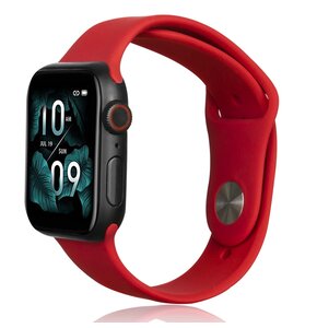Pasek BELINE Silicone do Apple Watch 2/3/4/5/6/7/8/SE/SE 2 (38/40/41mm) Czerwony