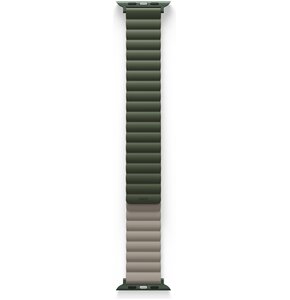Pasek UNIQ Revix do Apple Watch 1/2/3/4/5/6/7/8/9/SE/SE2/Ultra/Ultra 2 (42/44/45/49mm) Zielono-ciemnoszary