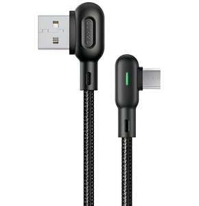 Kabel kątowy USB - Micro USB USAMS 1.2 m Czarny