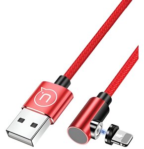Kabel kątowy USB - Lightning USAMS U54 US-SJ444 1m Czerwony
