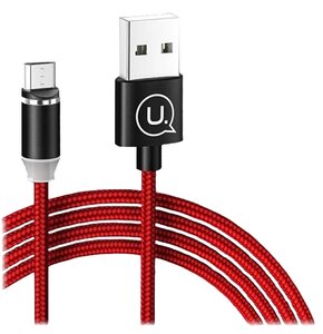 Kabel magnetyczny USB - Micro USB USAMS 1m Czerwony