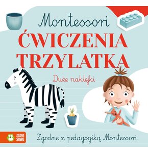 Książka z zadaniami Montessori. Ćwiczenia trzylatka (miękka okładka)