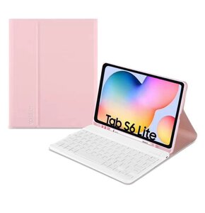 Etui na Galaxy Tab S6 Lite 2020/2022 TECH-PROTECT SC Pen + Keyboard Różowy Klawiatura