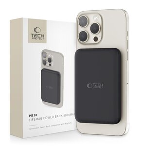 Powerbank TECH-PROTECT PB10 LifeMag MagSafe 5000 mAh 15W Czarny
