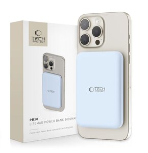 Powerbank TECH-PROTECT PB10 LifeMag MagSafe 5000 mAh 15W Jasnoniebieski