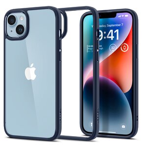 Etui SPIGEN Ultra Hybrid do Apple iPhone 14 Plus/15 Plus Przezroczysto-niebieski