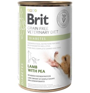 Karma dla psa BRIT Grain Free Veterinary Diets Dog Diabetes Jagnięcina z groszkiem 400g