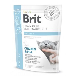 Karma dla kota BRIT Grain Free Veterinary Diets Cat Obesity 400 g