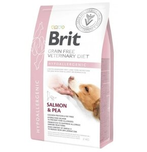 Karma dla psa BRIT Grain Free Veterinary Diets Dog Hypoallergenic Łosoś z groszkiem 2 kg