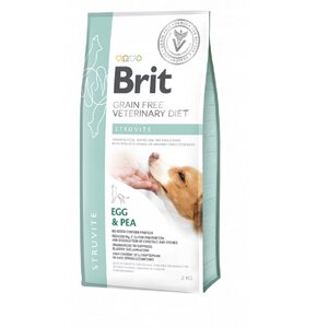 Karma dla psów BRIT Veterinary Diets Dog Grain Free Struvite Jaja z groszkiem 2 kg