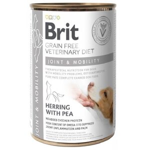 Karma dla psa BRIT Grain Free Veterinary Diets Dog Joint & Mobility Śledź z groszkiem 400g