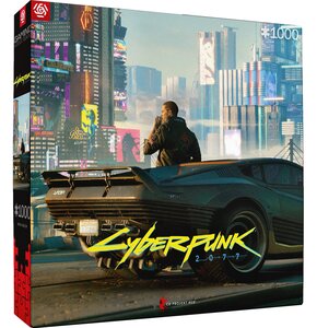 Puzzle CENEGA Cyberpunk 2077 Mercenary on the Rise (1000 elementów)
