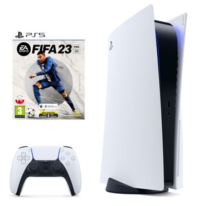 Konsola SONY PlayStation 5 z napędem Blu-ray 4K UHD + FIFA 23 (klucz aktywacyjny)