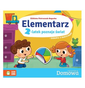 Książka z zadaniami Domowa Akademia Elementarz 2-latek poznaje świat (miękka okładka)