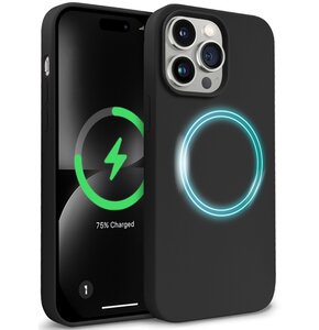 Etui CRONG Color Cover Magnetic MagSafe do iPhone 14 Pro Czarny