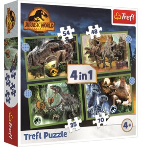 Puzzle TREFL Groźne dinozaury Jurassic World (207 elementów)