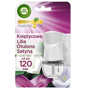 Elektryczny odświeżacz powietrza AIR WICK Księżycowa Lilia Otulona Satyną 19 ml