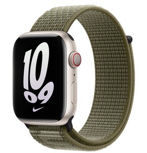 Pasek do Apple Watch Nike (42/44/45/49mm) Sequoia/Pure Platinum
