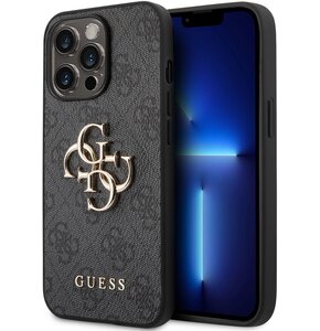Etui GUESS 4G Big Metal Logo do Apple iPhone 14 Pro Szary