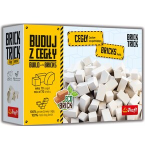 Klocki konstrukcyjne TREFL Brick Trick Cegły zamkowe białe Zestaw uzupełniający 61557