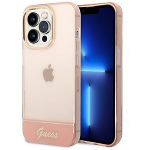 Etui GUESS Translucent do Apple iPhone 14 Pro Max Różowy