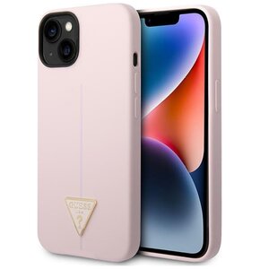 Etui GUESS Silicone Triangle do Apple iPhone 14 Plus Fioletowy