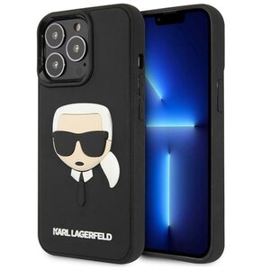 Etui KARL LAGERFELD 3D Rubber Karl's Head do Apple iPhone 14 Pro Czarny