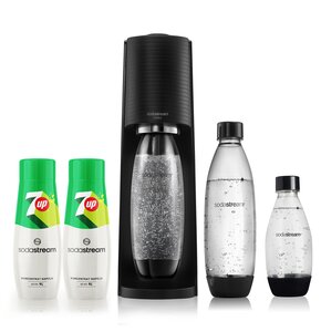 Saturator SODASTREAM Terra Czarny + 3 butelki + 2 syropy 7UP