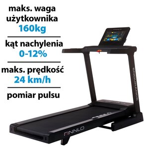 Bieżnia elektryczna FINNLO Endurance V-TFT 24km/h