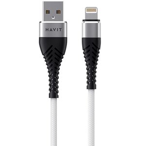 Kabel USB - Lightning HAVIT CB705 1 m Szary